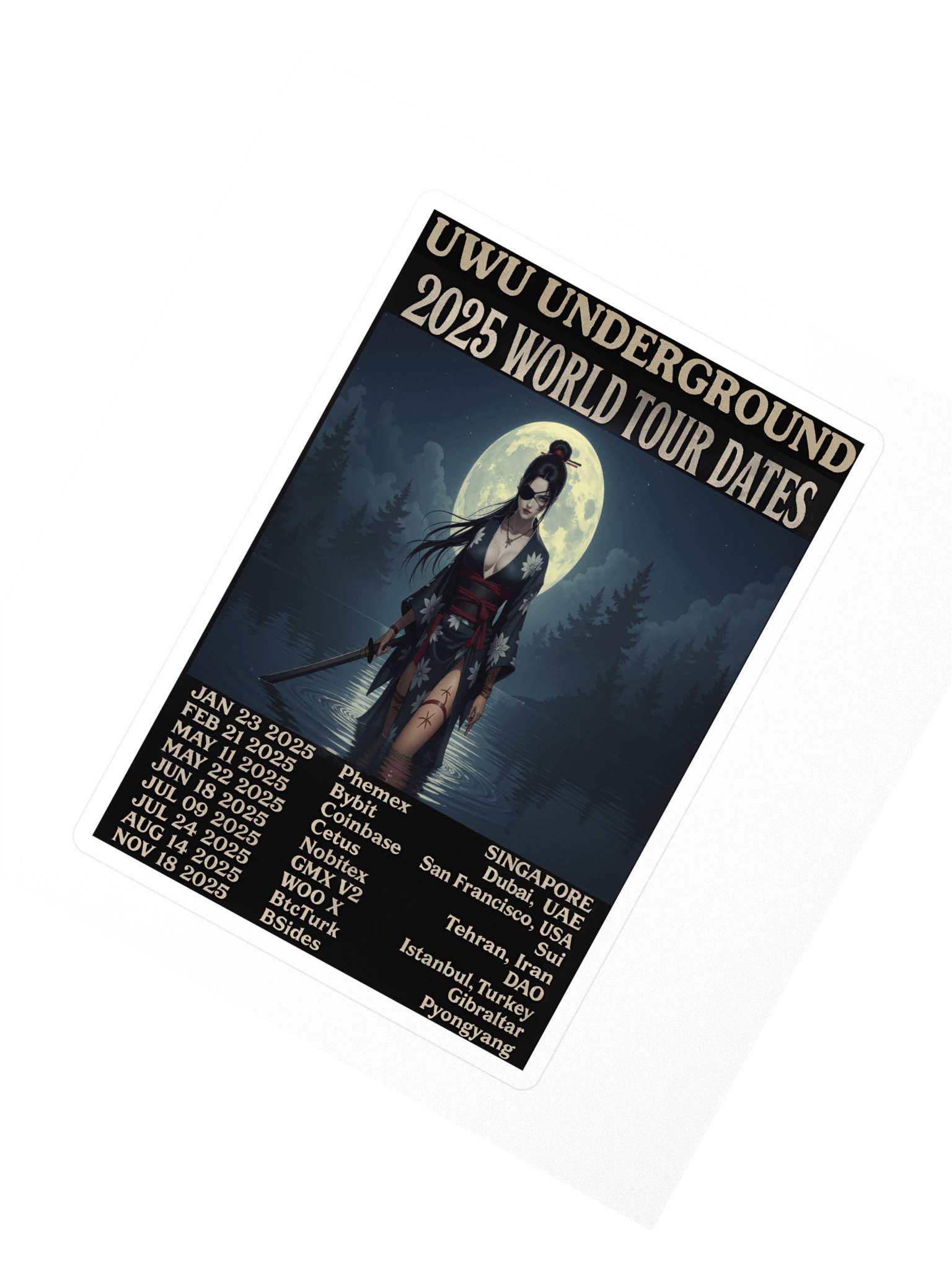 UwU World Tour - Yin - Ltd Edition - 2025 - Sticker product image (2)