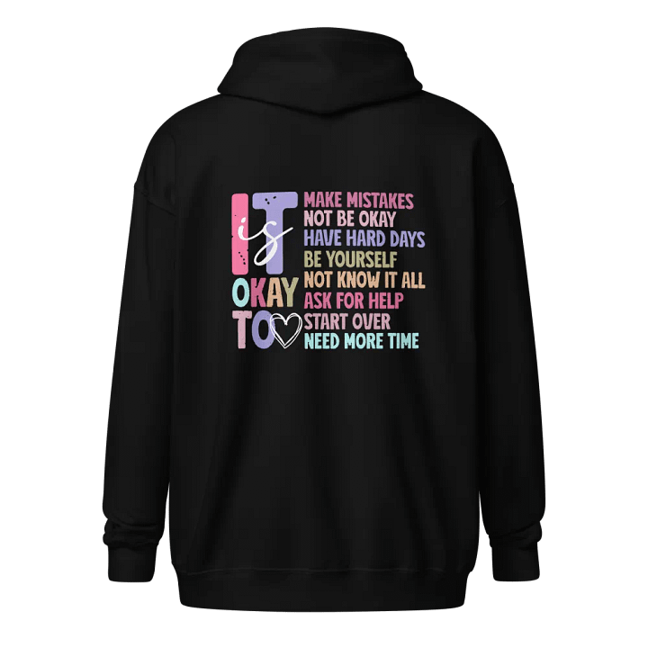 Minimalist Line Art Zip Hoodie product image (2)
