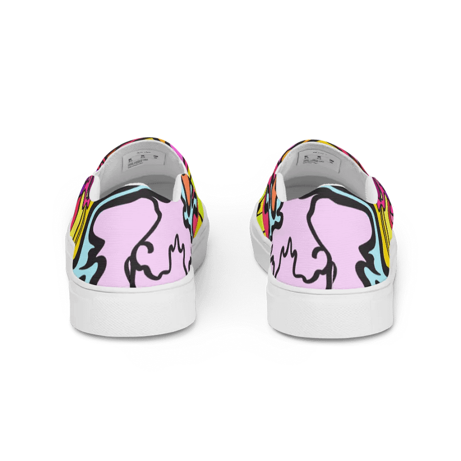Energize Your Style with Abstract Canvas Shoes - Wave at Sunset product image (4)