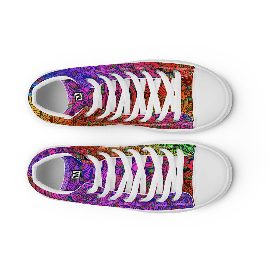 Rainbow Space Scribble - Women's High Tops | #MadeByMELO product image (9)