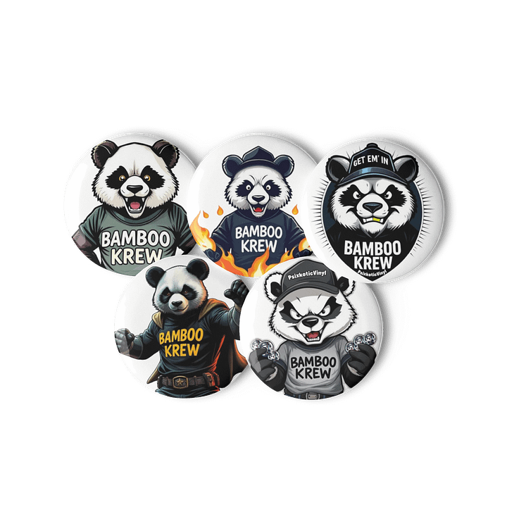 Bamboo Krew Panda Pin Set product image (2)
