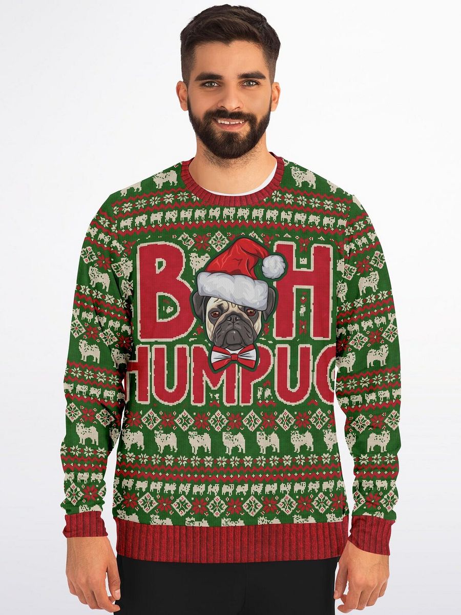 "Bah Humpug" Christmas Sweatshirt | Funny Pug Dog Holiday Sweater | Dog Mom Christmas Outfit | Pet Lover Gift product image (5)