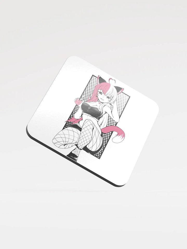 LilMeowMin Glossed Cork Coaster product image (2)