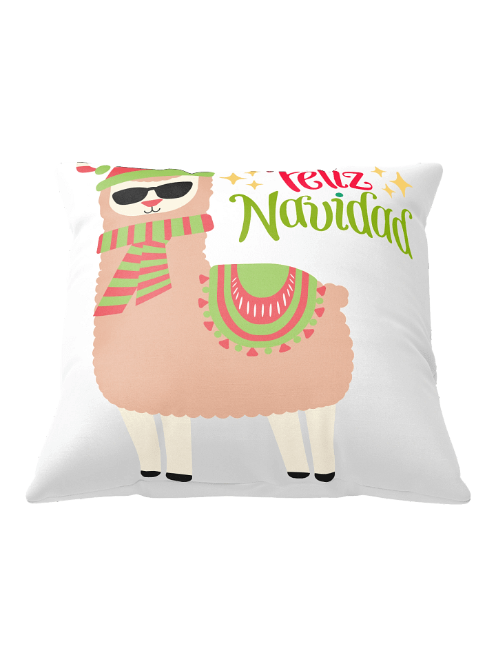 Feliz Navidad Llama Cozy Pillow product image (1)