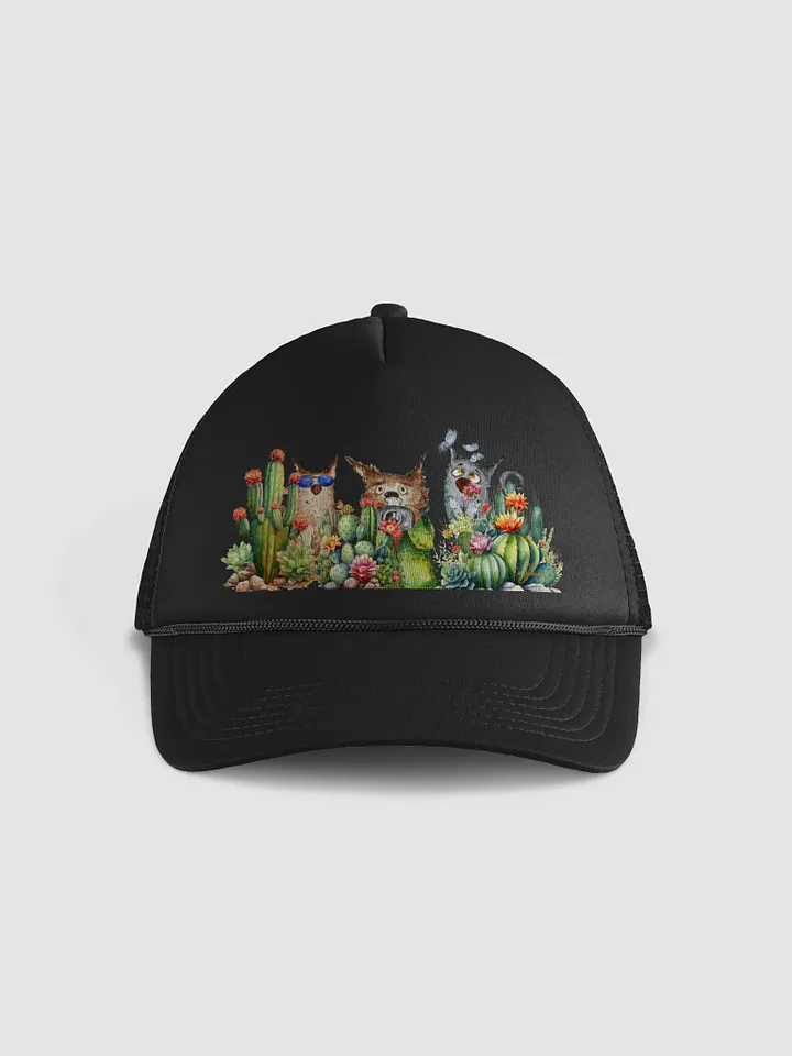 Desert Bloom: A Tale of Resilience Cap | Whimsical Foam Trucker Hat product image (1)