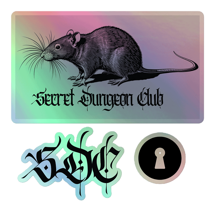 SDC 5.5" x 5.5" Holographic Sticker Sheet product image (1)