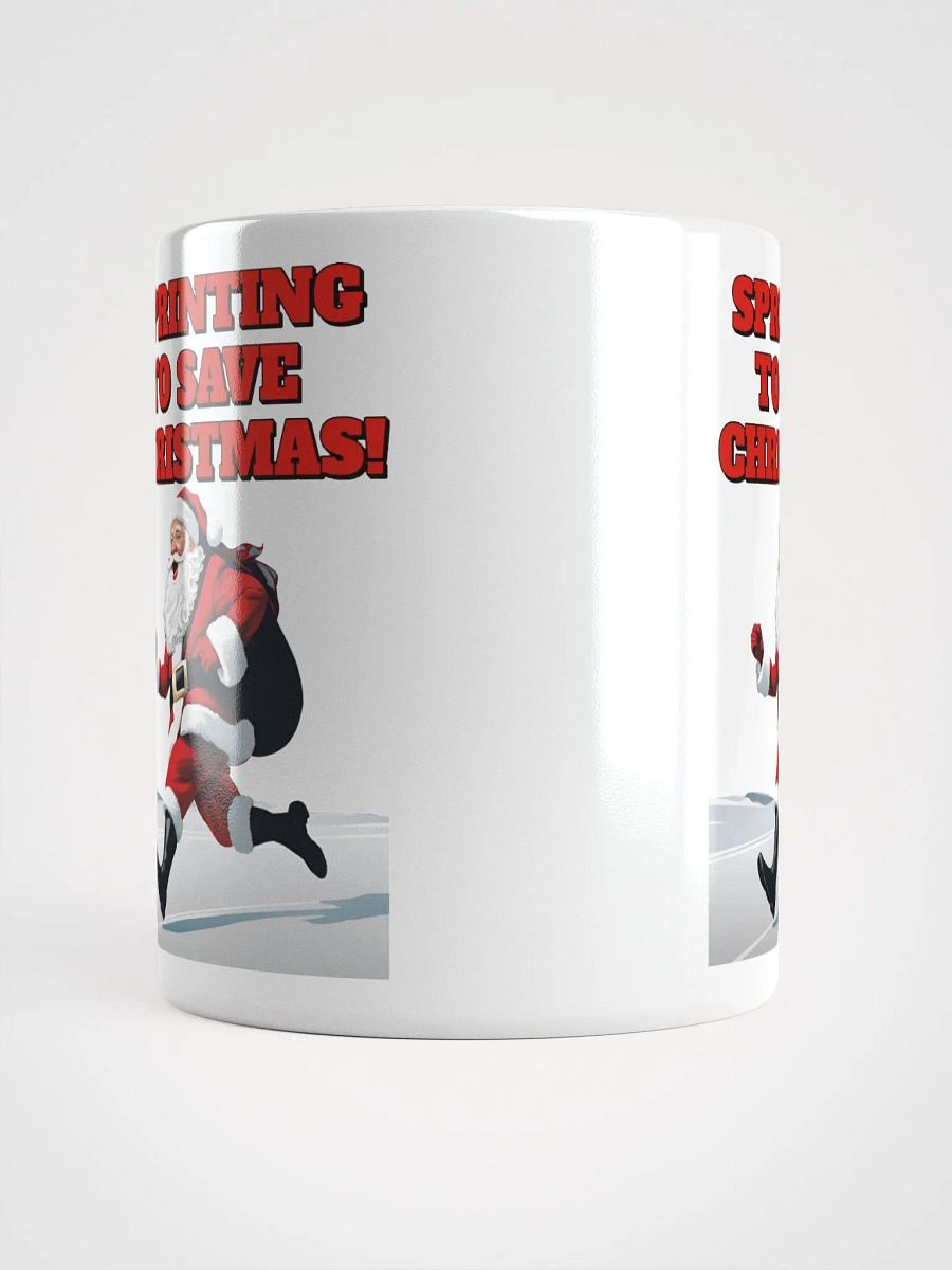 Sprinting To Save Christmas - Santa Claus White Mug product image (14)