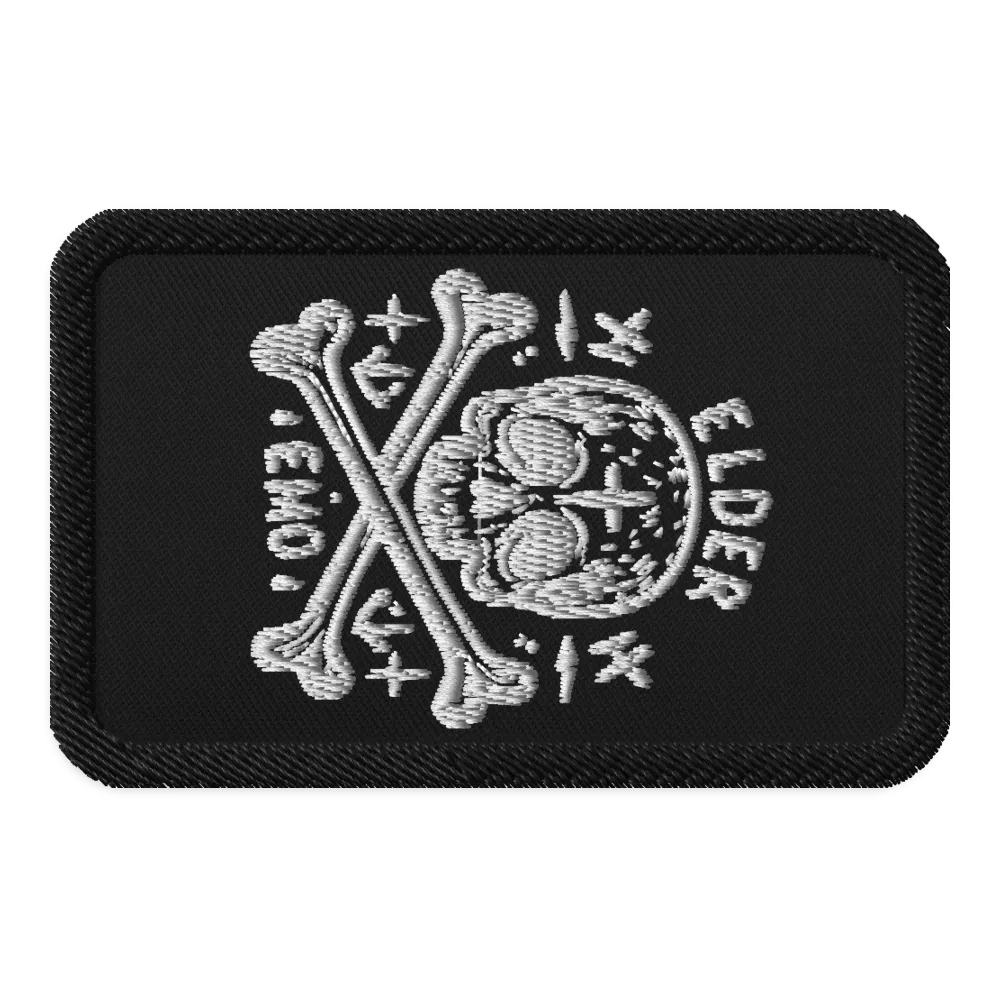 Elder Emo Skull And Crossbones Patch product image (1)