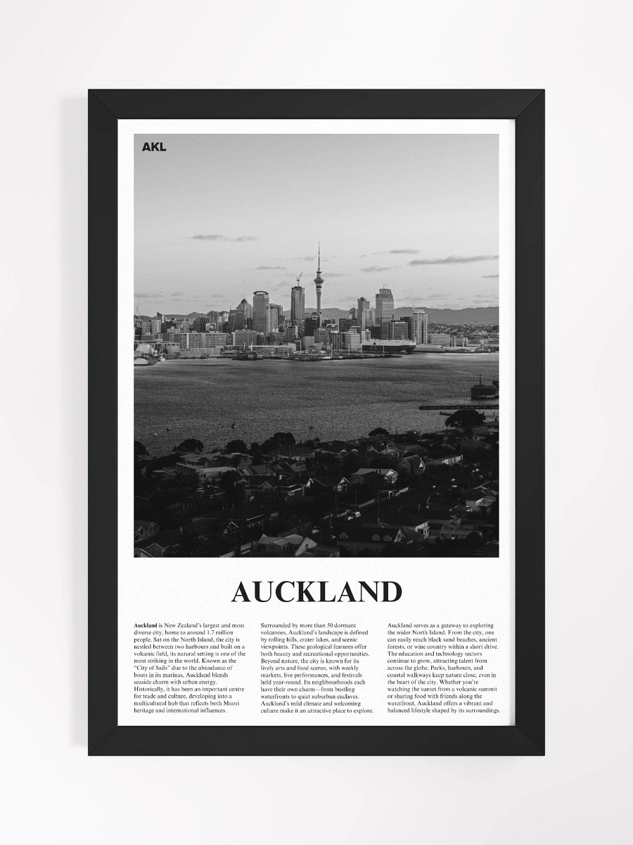 Auckland 01 Newspaper Poster | Framed product image (5)