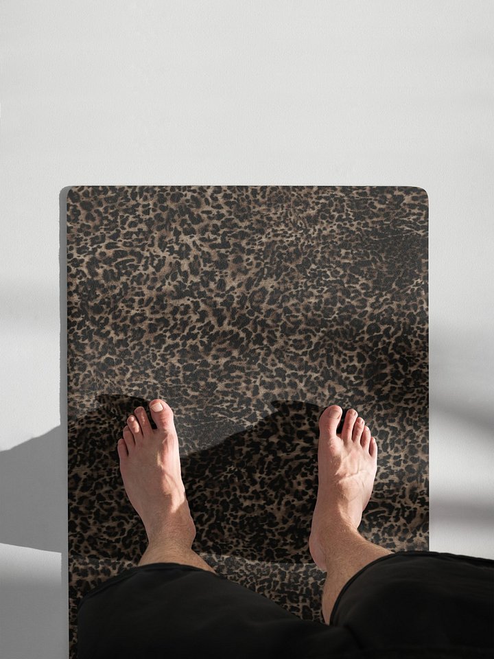 Yoga Mat "Chic Dark Brown Leopard" product image (1)