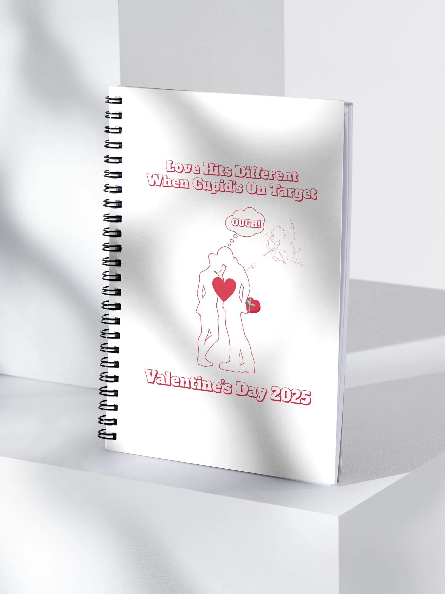 When Cupid's On Target Spiral Notebook product image (2)