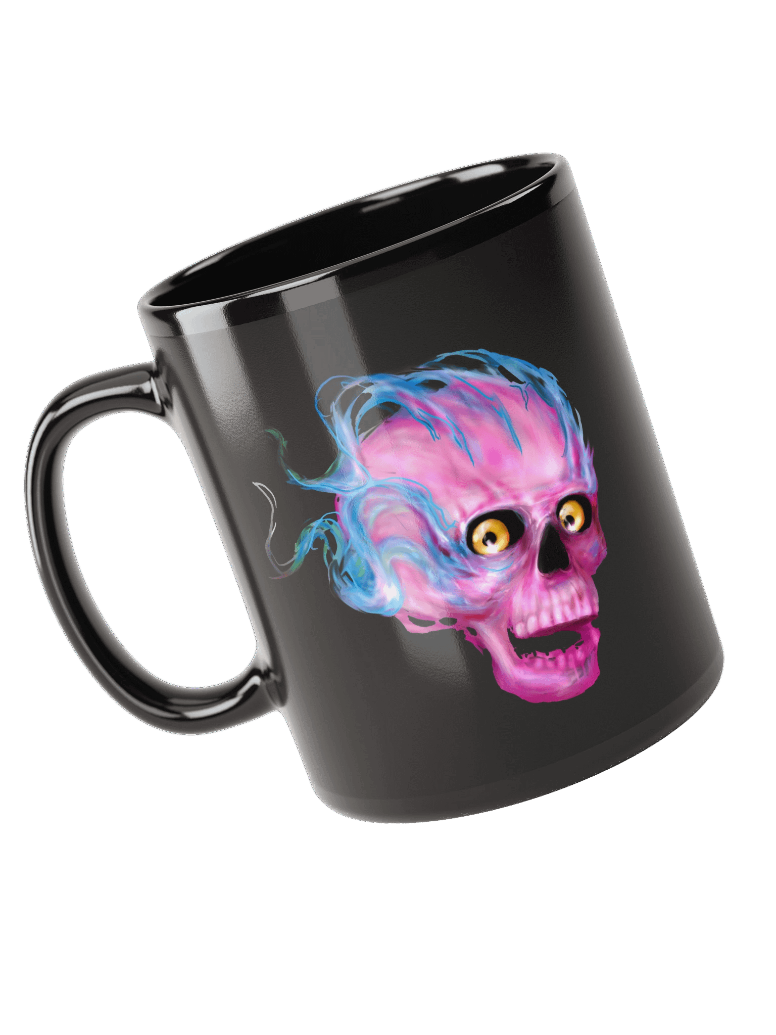 pink blue flame happy skull product image (6)