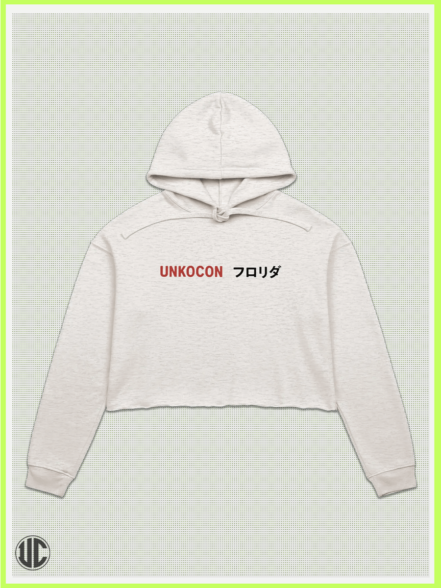 UnkoCon – Cocoa Beach FL Surfer Crop Hoodie product image (2)