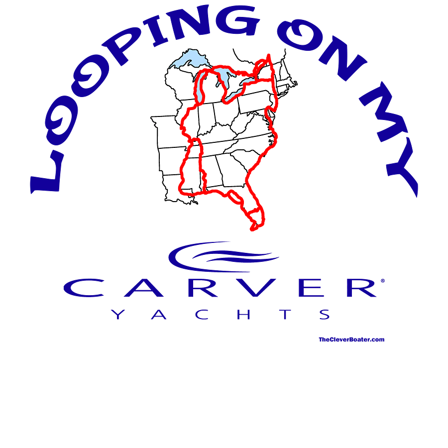 Looping On My Carver - T-Shirt - Light Shirt w/Blue Logo product image (5)