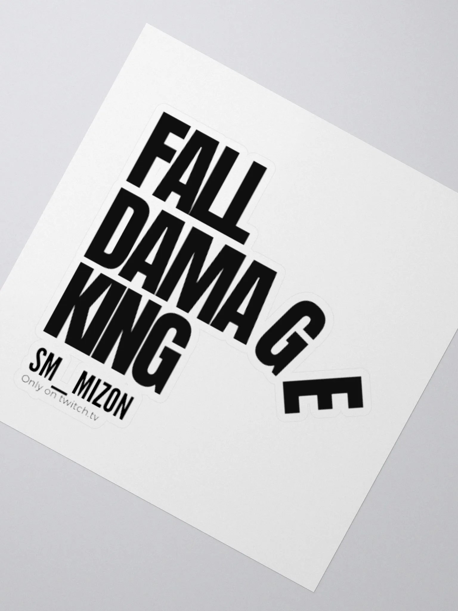 Fall Damage King Sticker product image (2)