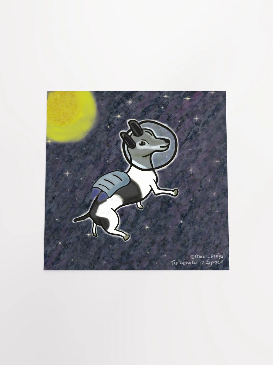 Turbonator in Space 10x10" print product image (4)