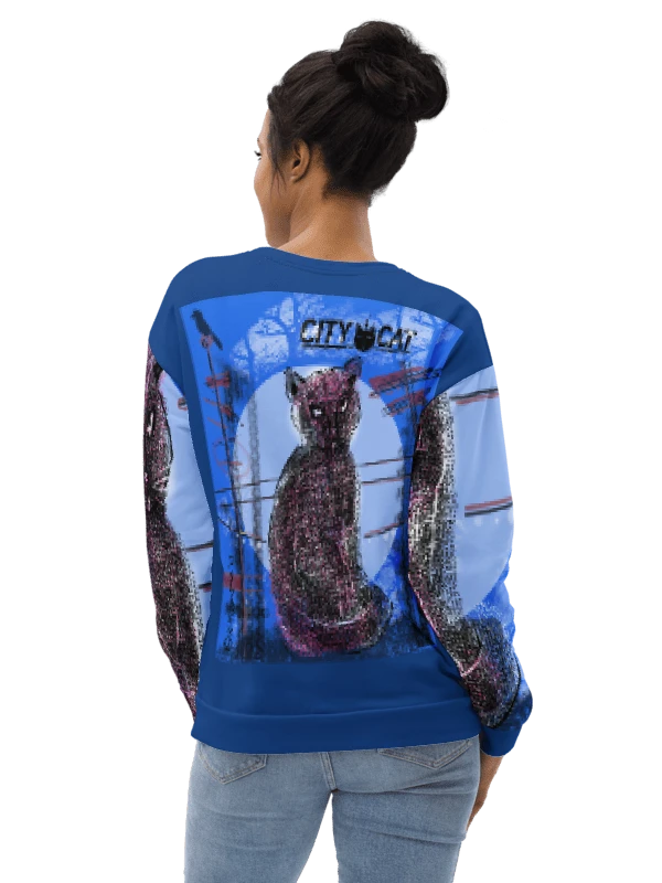 City CatPaint9 Unisex Art Sweatshirt product image (1)