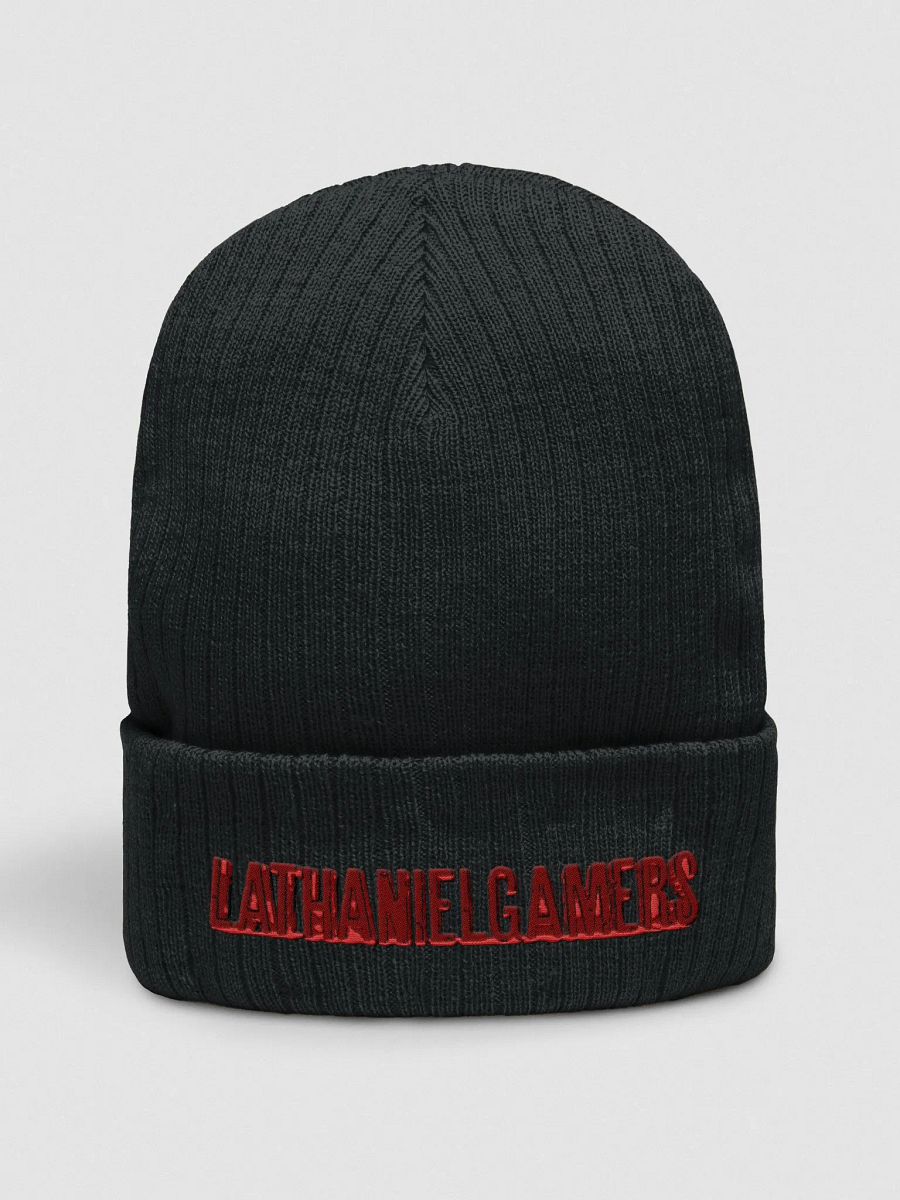 Ribbed Knit Beanie Embroidered Logo (lathanielgamers) product image (2)