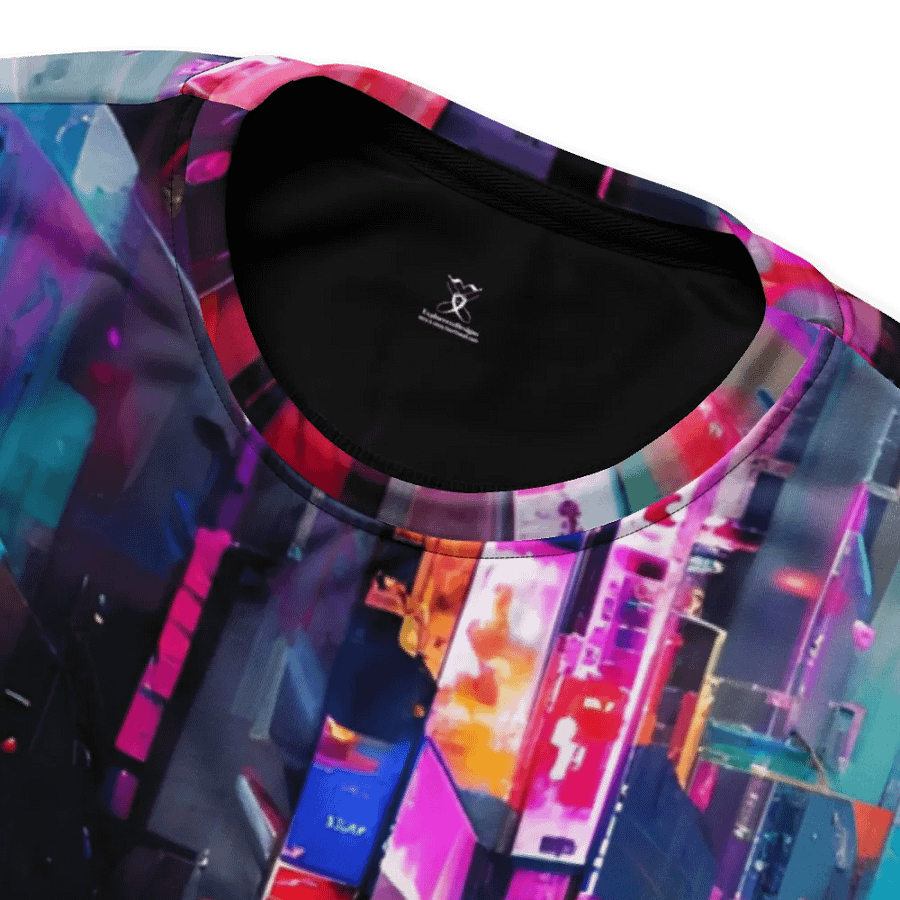 Cyberpunk-Themed All-Over Print Recycled Unisex Sweatshirt product image (11)