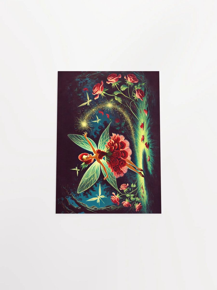 Enchanted Red Rose Fairy Premium Matte Poster product image (26)