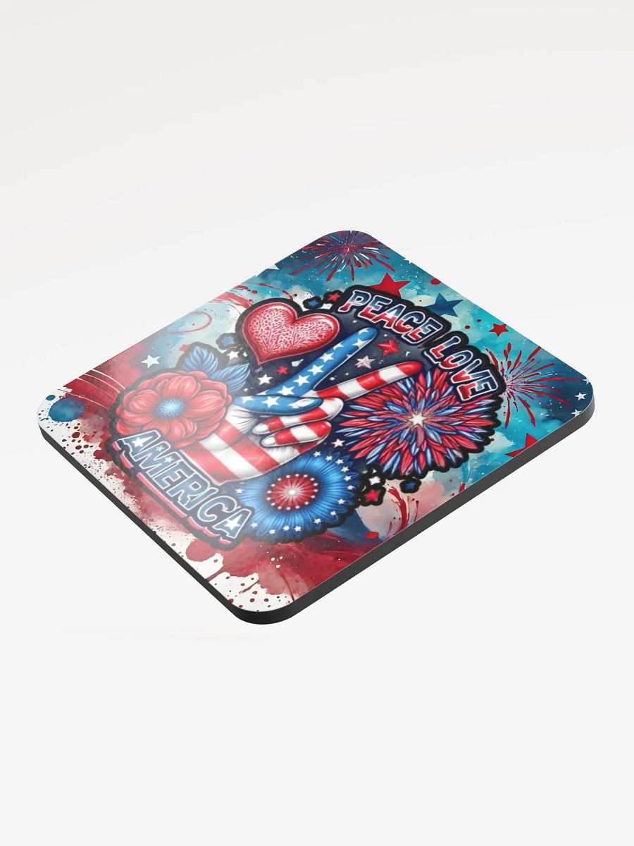 Patriotic Peace Love Coaster product image (3)