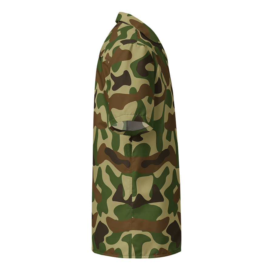 Woodland Green Army Camouflage Military Camo Pattern Hawaiian Shirt product image (4)