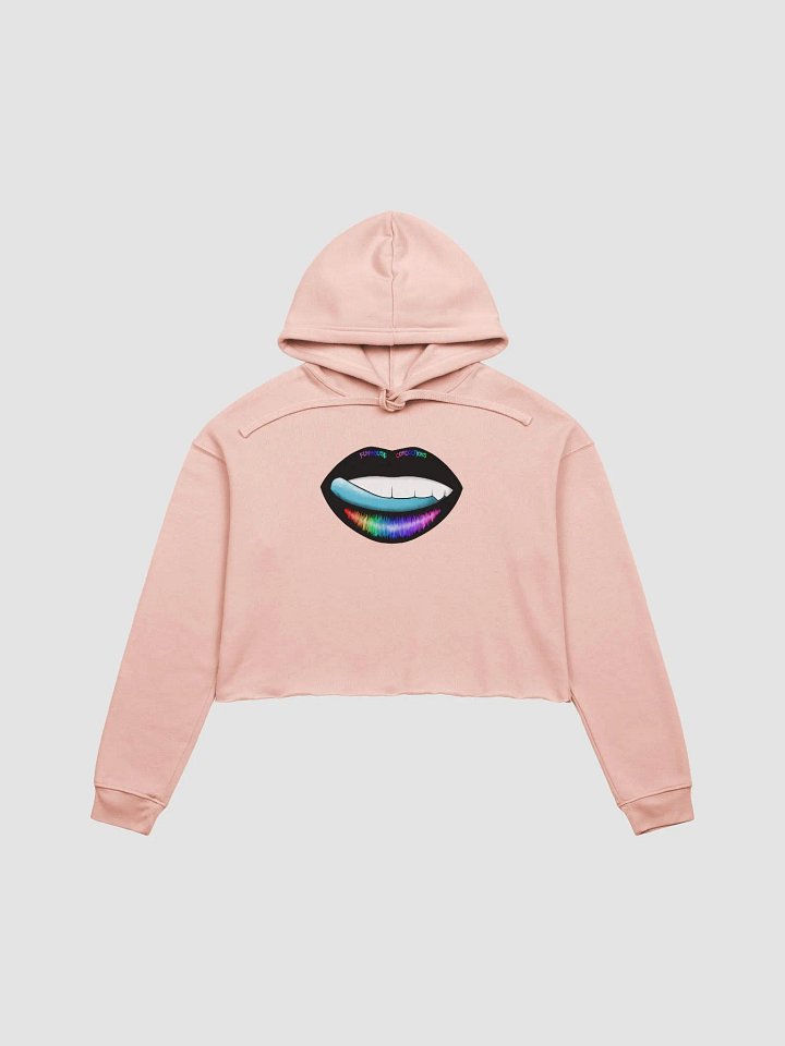 Rainbow Lips Crop Hoodie product image (1)