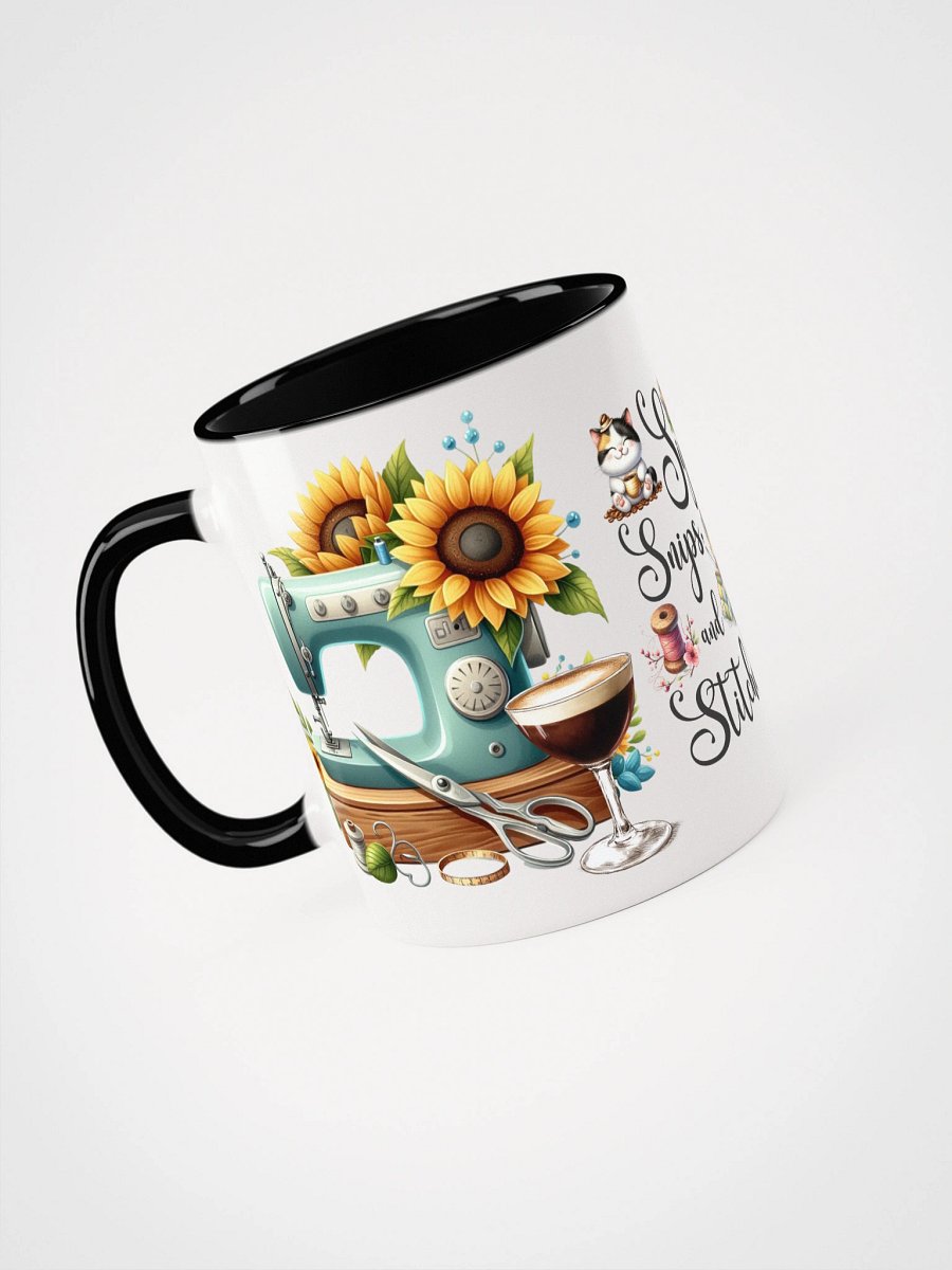 Sips Snips and Stitches Ceramic Mug product image (4)