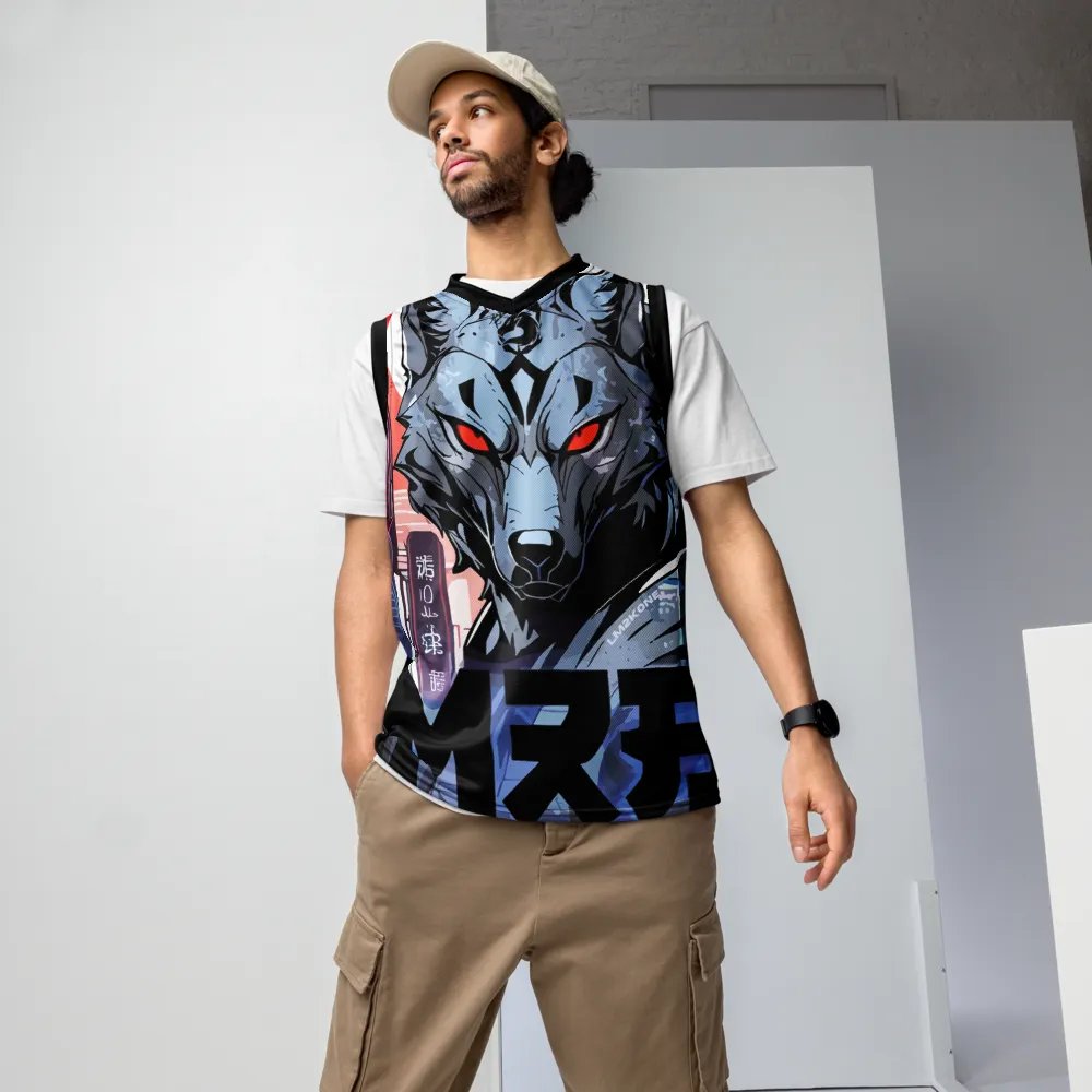 Cyberwolf Unleashed All-Over Print Basketball Jersey product image (9)