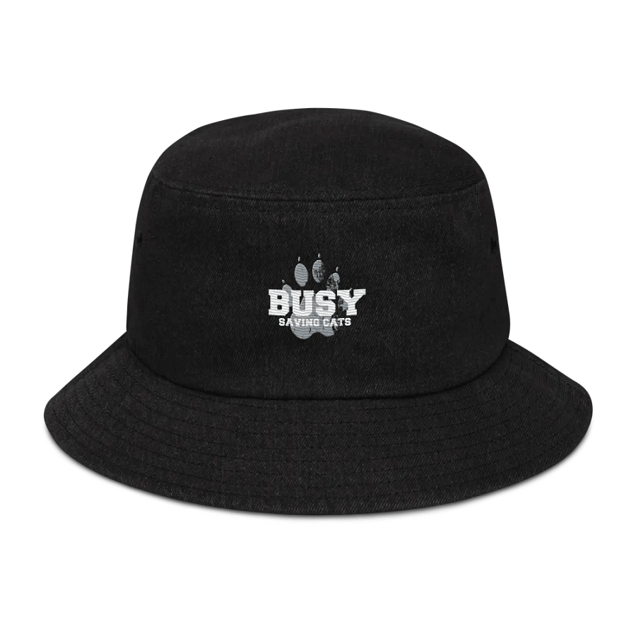 busy saving cats denim bucket hat product image (1)