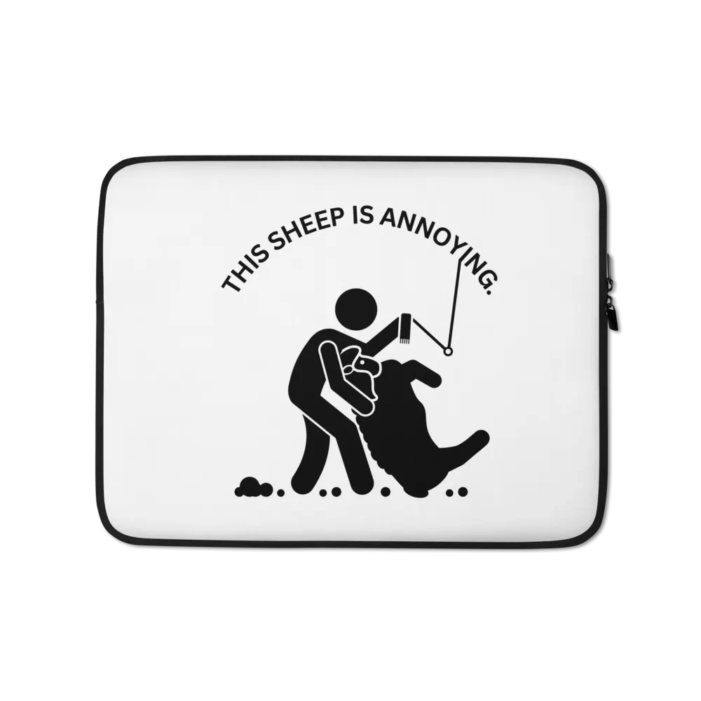 "This Sheep Is Annoying" Laptop Sleeve product image (1)