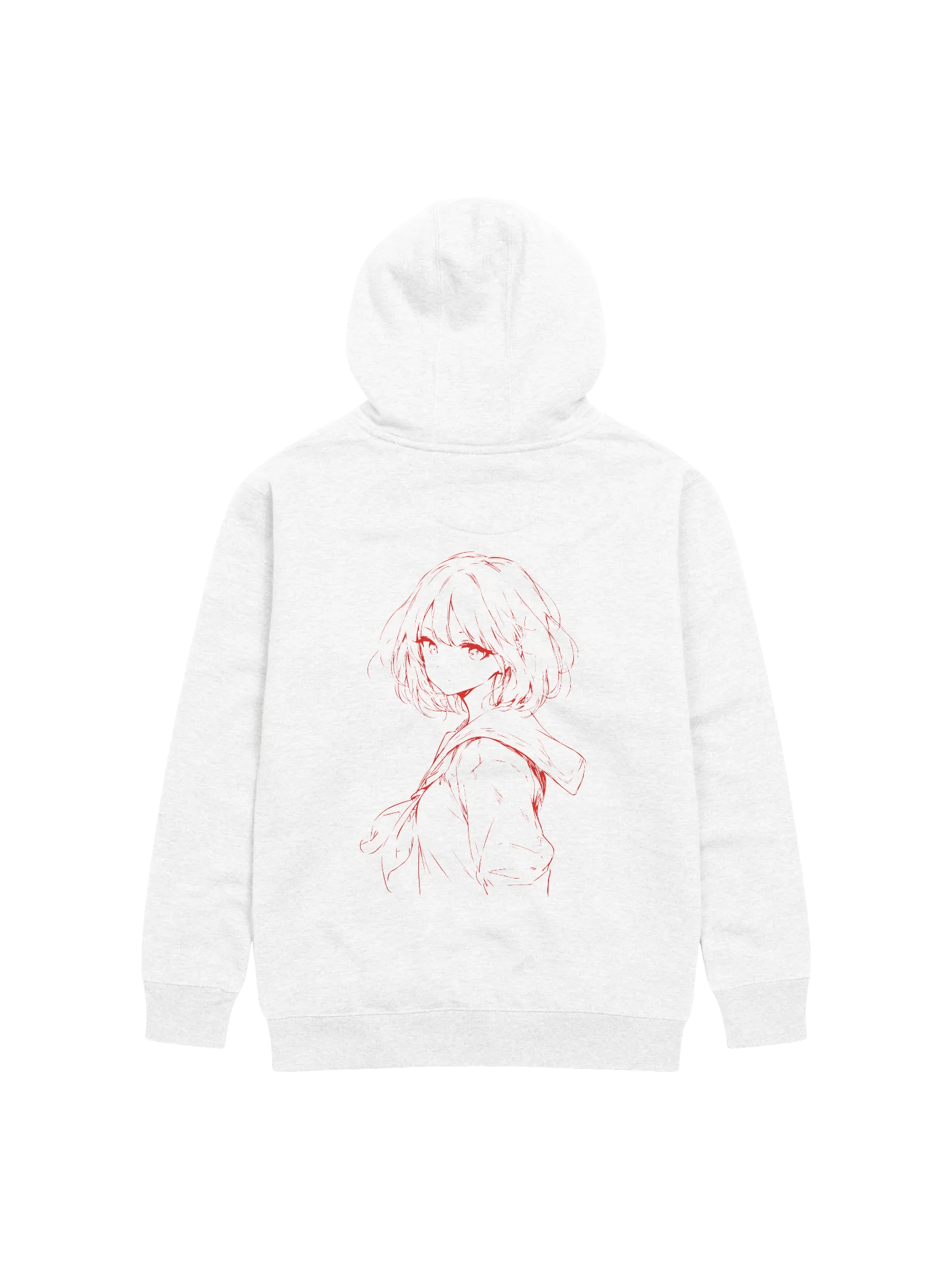 Minimalistic Anime Back Printed Hoodie product image (2)