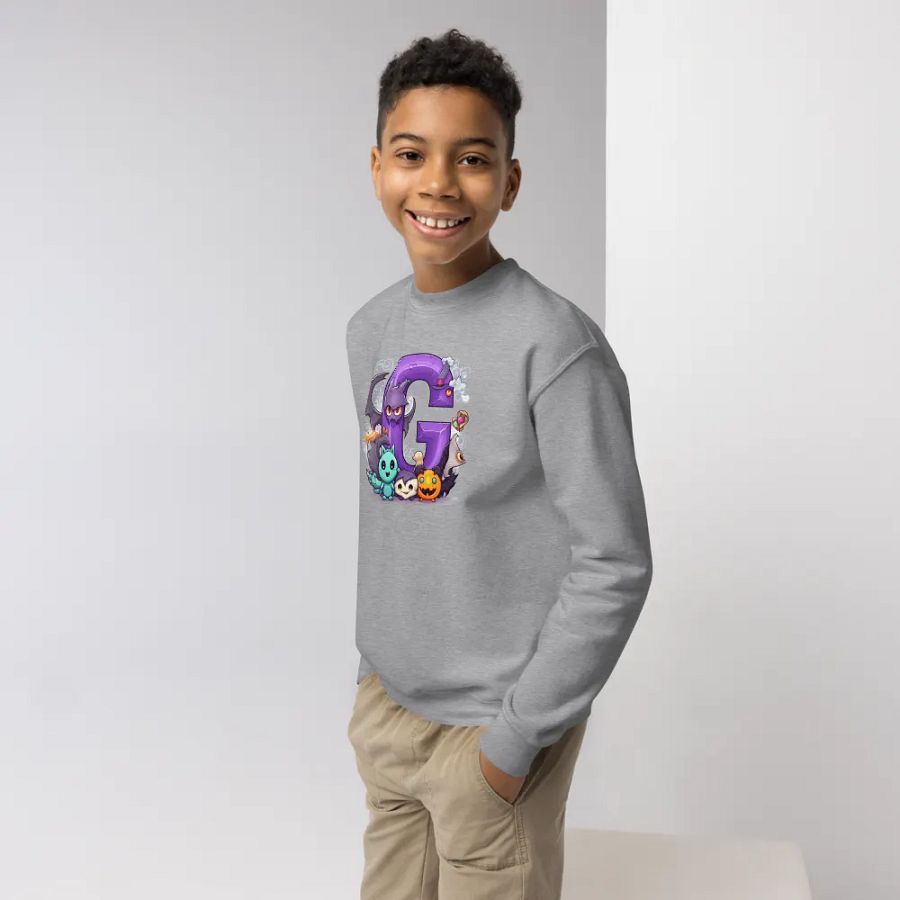 Cute Halloween Monogram Letter G Sweatshirt product image (4)