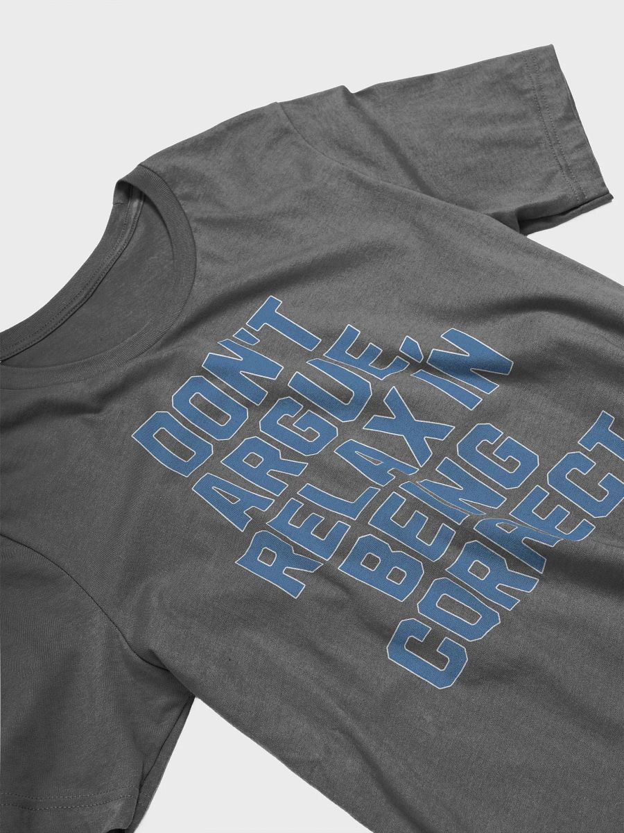 Don't Argue, Relax In Being Correct - Funny Inspirational T-shirt product image (32)