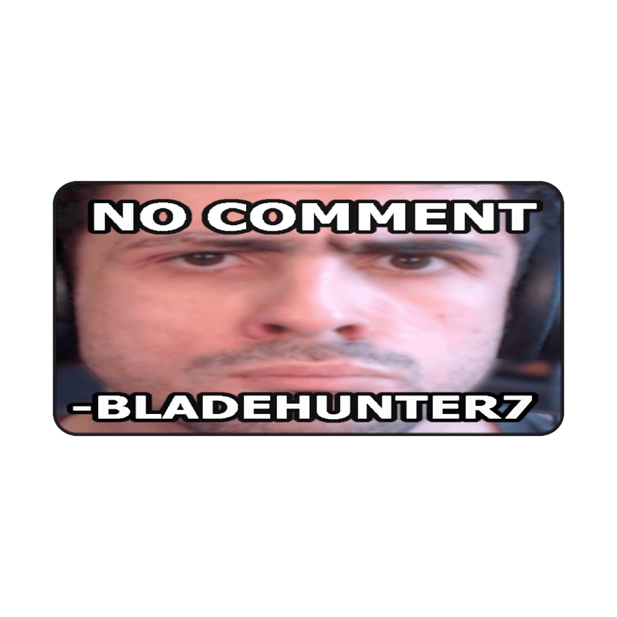 No Comment Bladehunter7 Mouse Pad 16” x 32” product image (3)