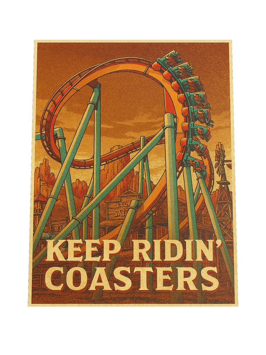 Keep Ridin' Coasters Invert 18x24 Inch Poster! product image (4)