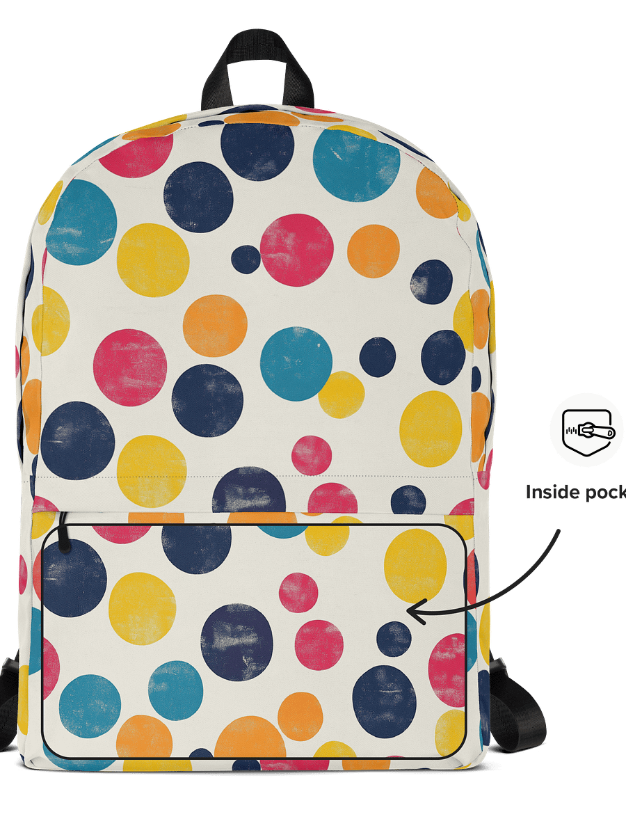Polka Dot Illusion Vintage Retro Backpack product image (4)
