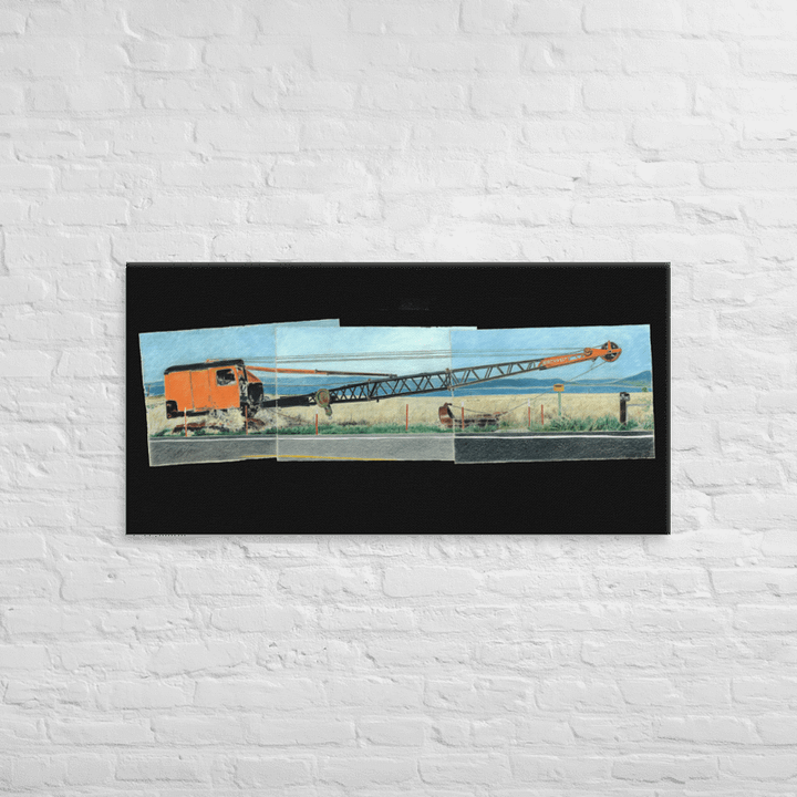 Dredge, Goose Lake on Canvas with Black Fill (24" x 48") product image (2)