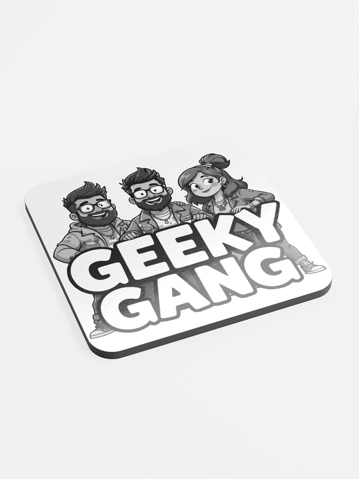 Geeky Gang Glossed Cork Coaster product image (2)