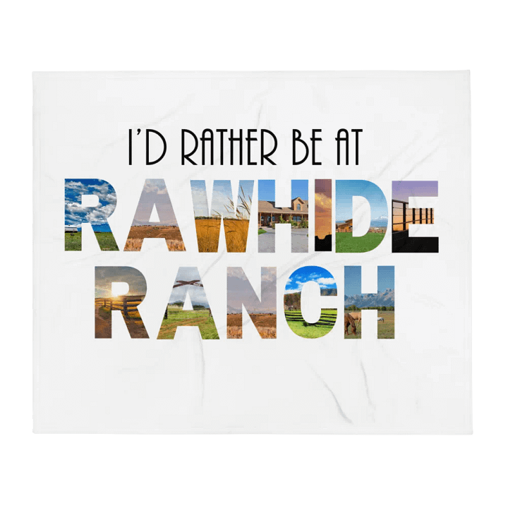 Rather Be At Rawhide Fleece Blanket product image (1)
