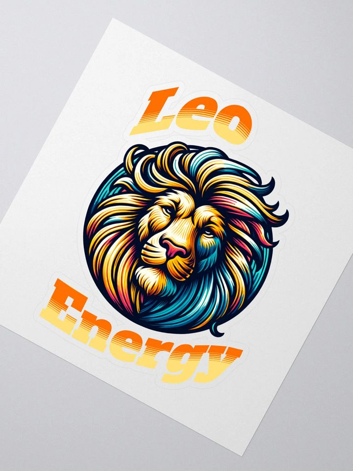 Zodiac Sign Leo Energy Sticker product image (2)