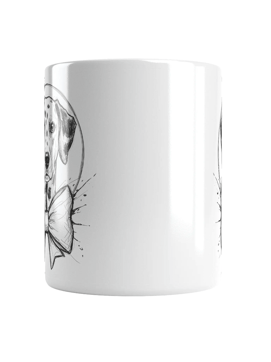 Dalmatian With A Bow Sketch-y Art Chic Small Ceramic Mug product image (6)