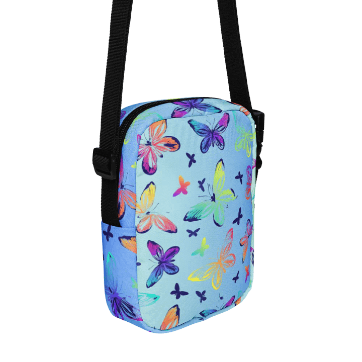 Butterfly powder blue Crossbody Bag for nature enthusiasts product image (2)