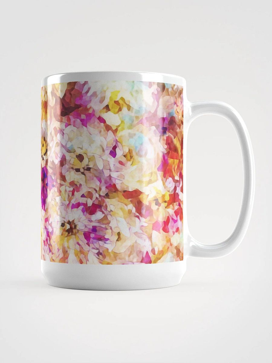 Abstract Graphic | White Coffee Mug | Petite Roses Floral product image (3)
