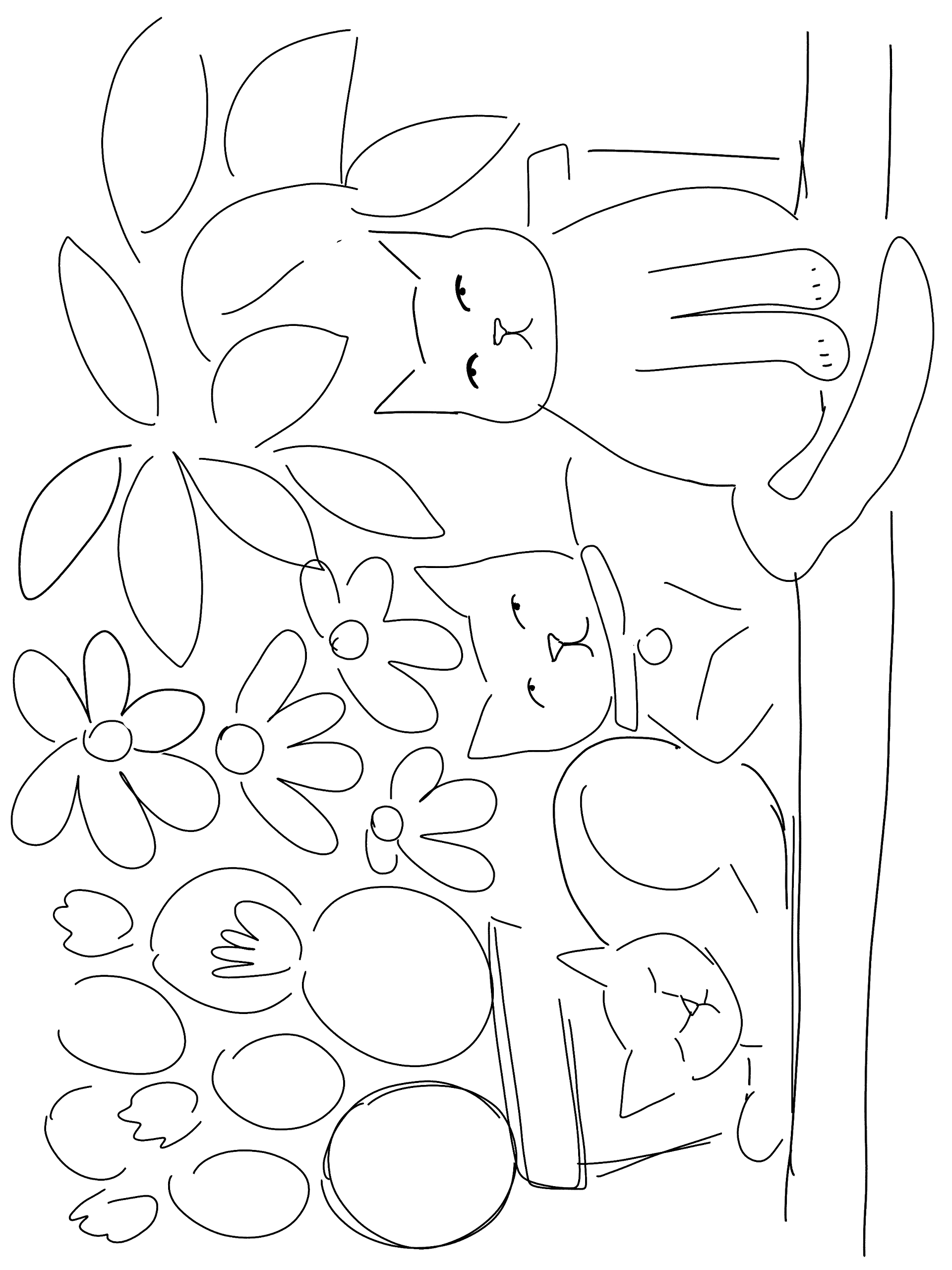 Cat & Plants Sketch product image (1)