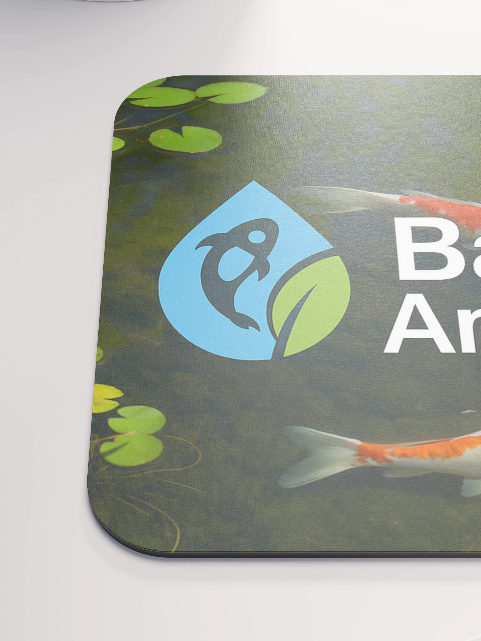 Tapis de souris Bassin Amateur – Design carpe koï & bassin de jardin product image (6)