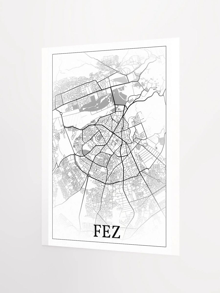 Fez, Morocco, city map print product image (8)