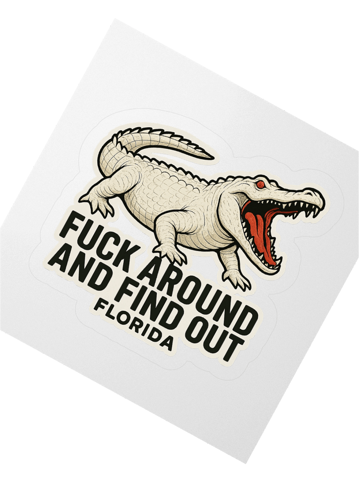 Florida Alligator Kiss Cut Stickers product image (6)