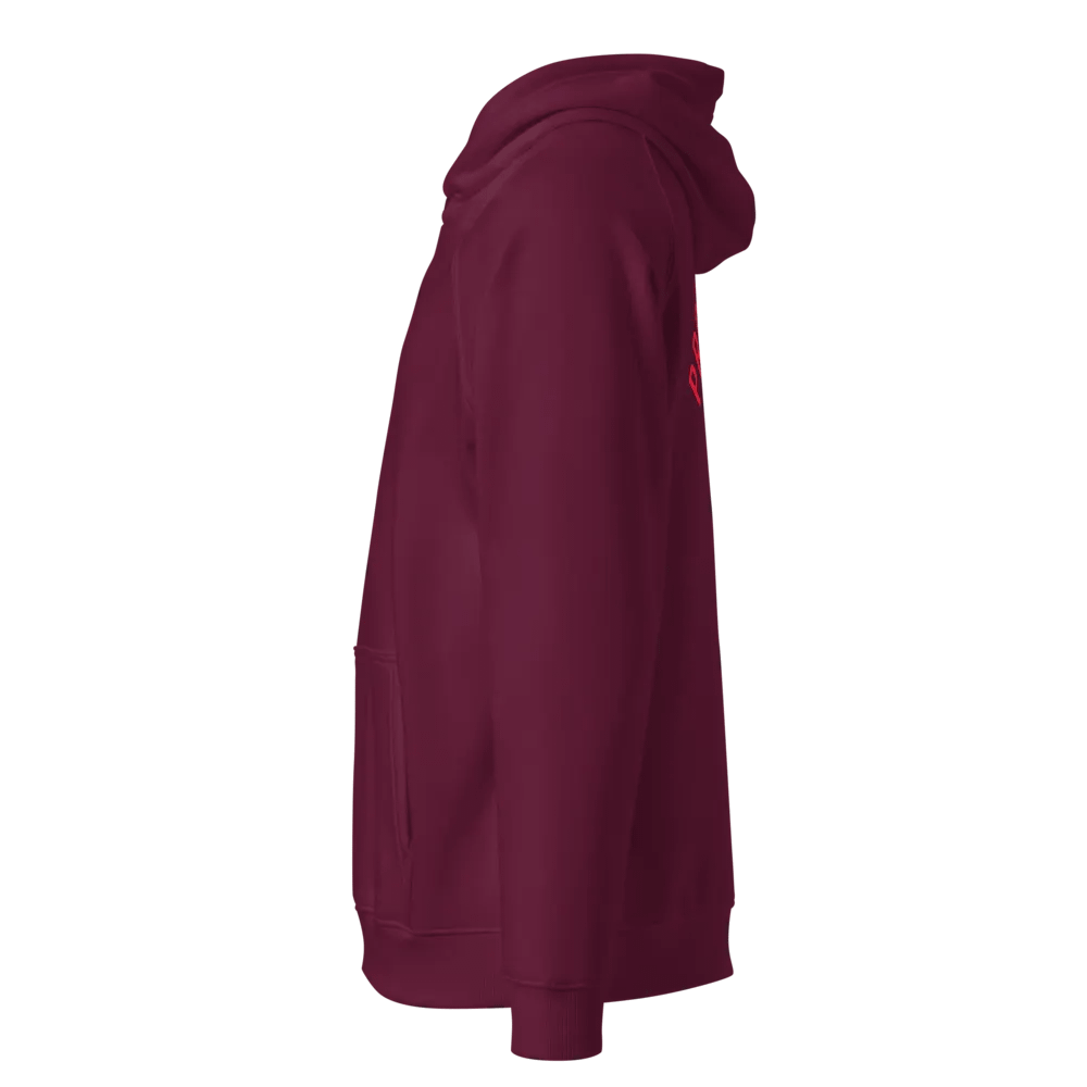 Prospect Park Plum hoodie with dog embroidery on chest product image (4)