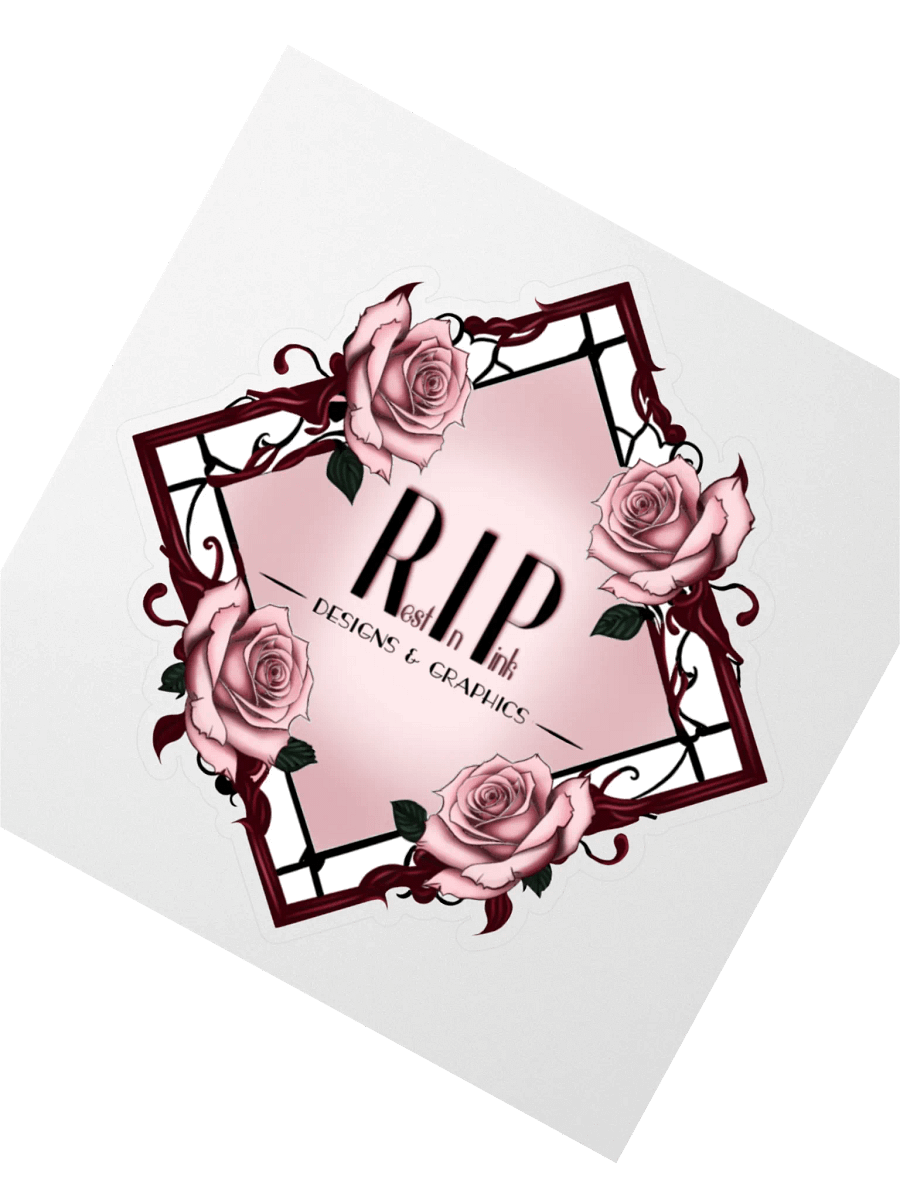 RIP Full Logo Kiss Cut Stickers product image (6)